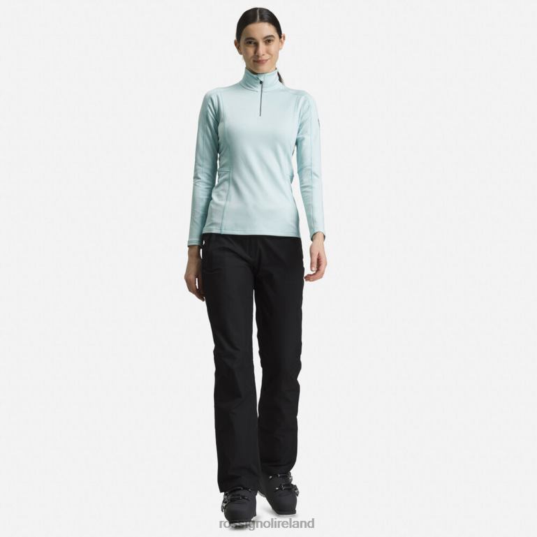Rossignol Tops Women Classique 1/2 Zip Layer Aqua 62R6R1125