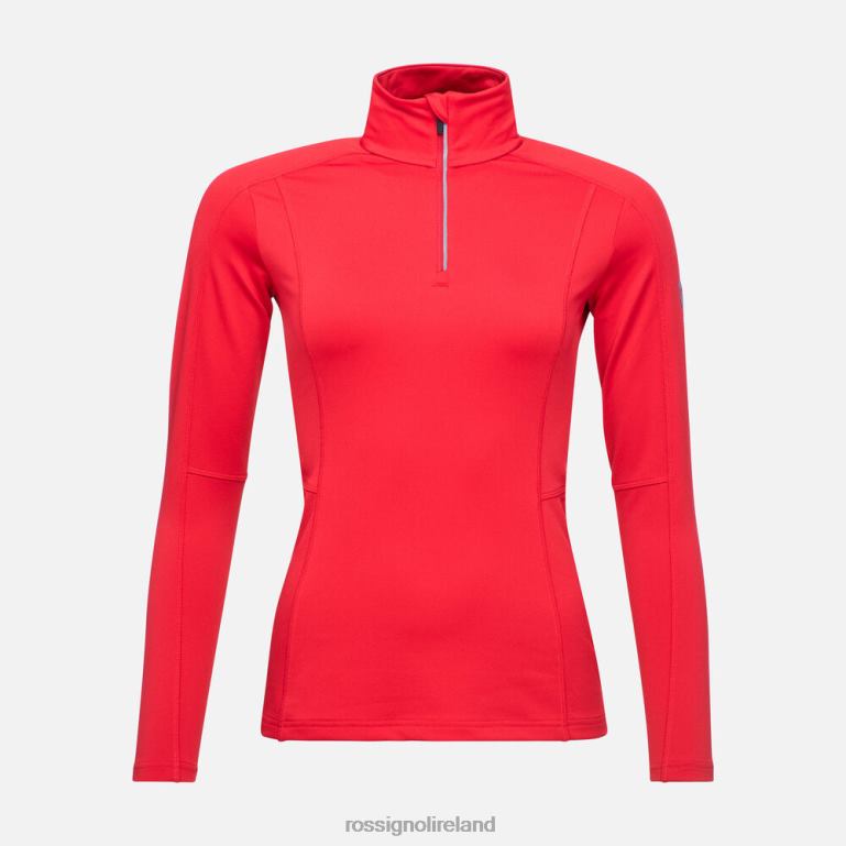 Rossignol Tops Women Classique 1/2 Zip Layer Sportsred 62R6R738