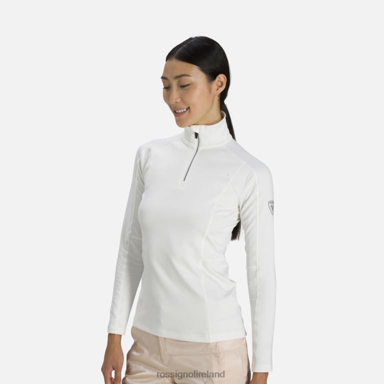 Rossignol Tops Women Classique 1/2 Zip Layer White 62R6R982