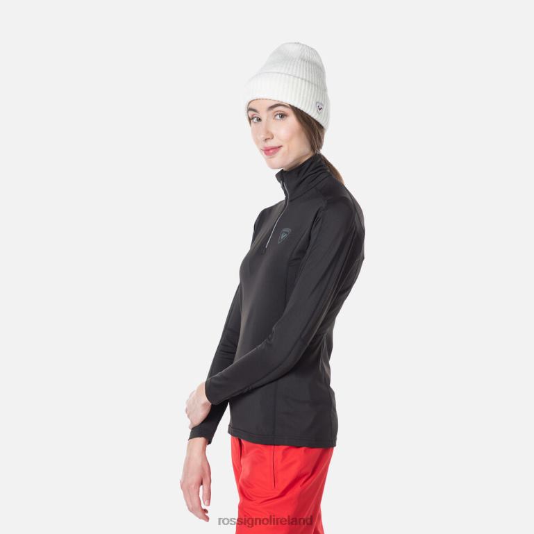 Rossignol Tops Women Classique Half-Zip Baselayer Top Black 62R6R820