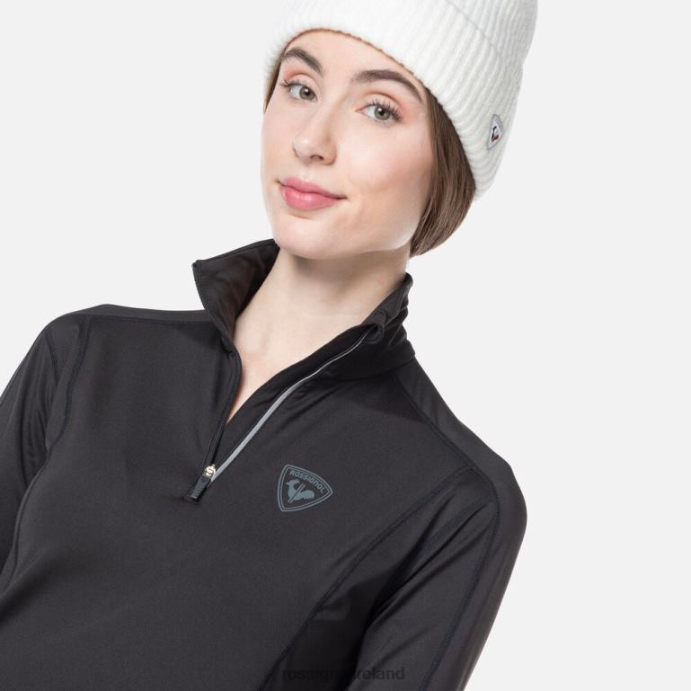 Rossignol Tops Women Classique Half-Zip Baselayer Top Black 62R6R820