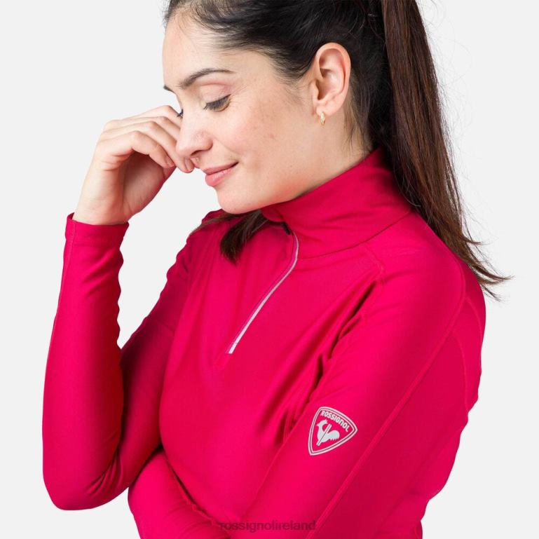 Rossignol Tops Women Classique Half-Zip Baselayer Top Cherry 62R6R985