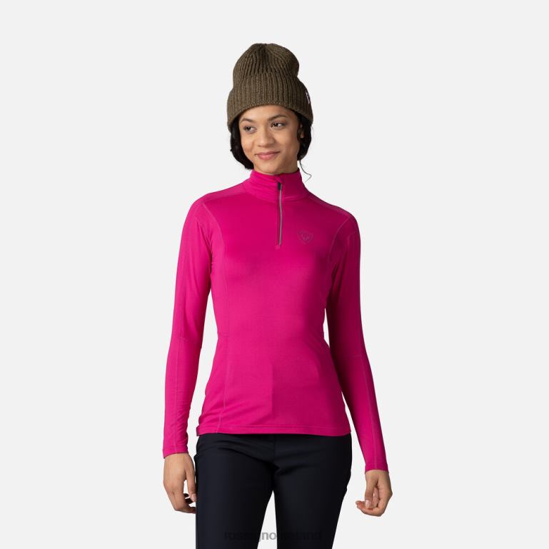 Rossignol Tops Women Classique Half-Zip Baselayer Top Orchidpink 62R6R1014