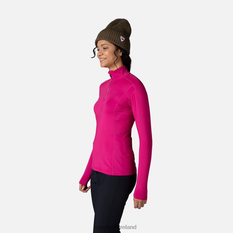 Rossignol Tops Women Classique Half-Zip Baselayer Top Orchidpink 62R6R1014