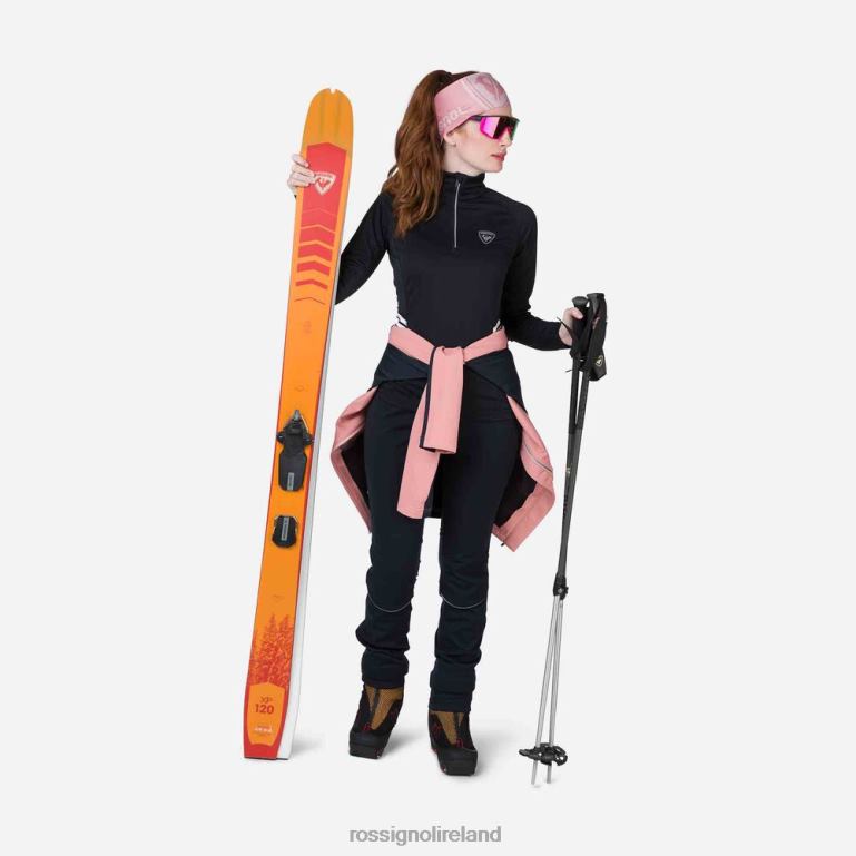 Rossignol Tops Women Poursuite Half-Zip Baselayer Top Black 62R6R865