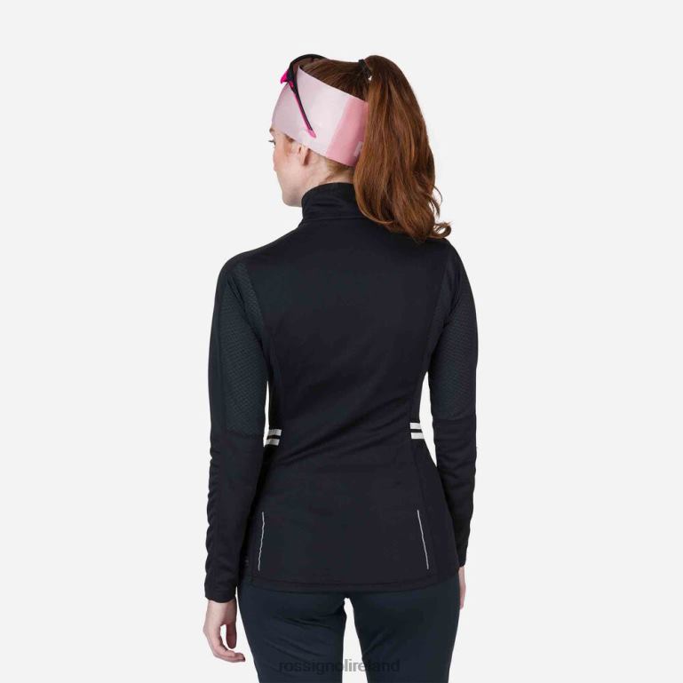 Rossignol Tops Women Poursuite Half-Zip Baselayer Top Black 62R6R865