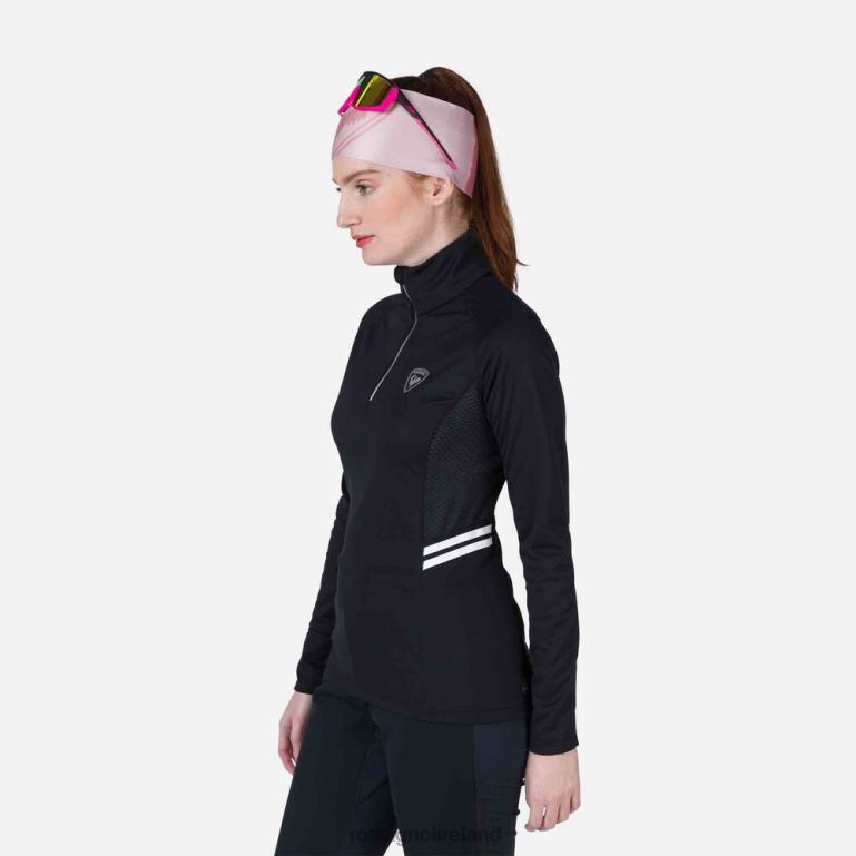 Rossignol Tops Women Poursuite Half-Zip Baselayer Top Black 62R6R865