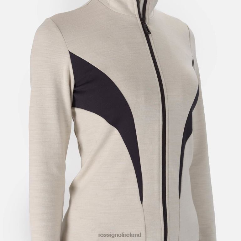 Rossignol Tops Women React Merino Full-Zip Midlayer Wilddove 62R6R1015