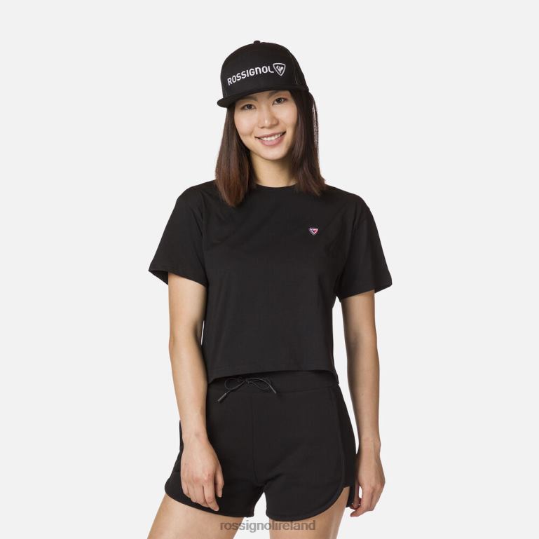 Rossignol Tops Women Crop Tee Black 62R6R856