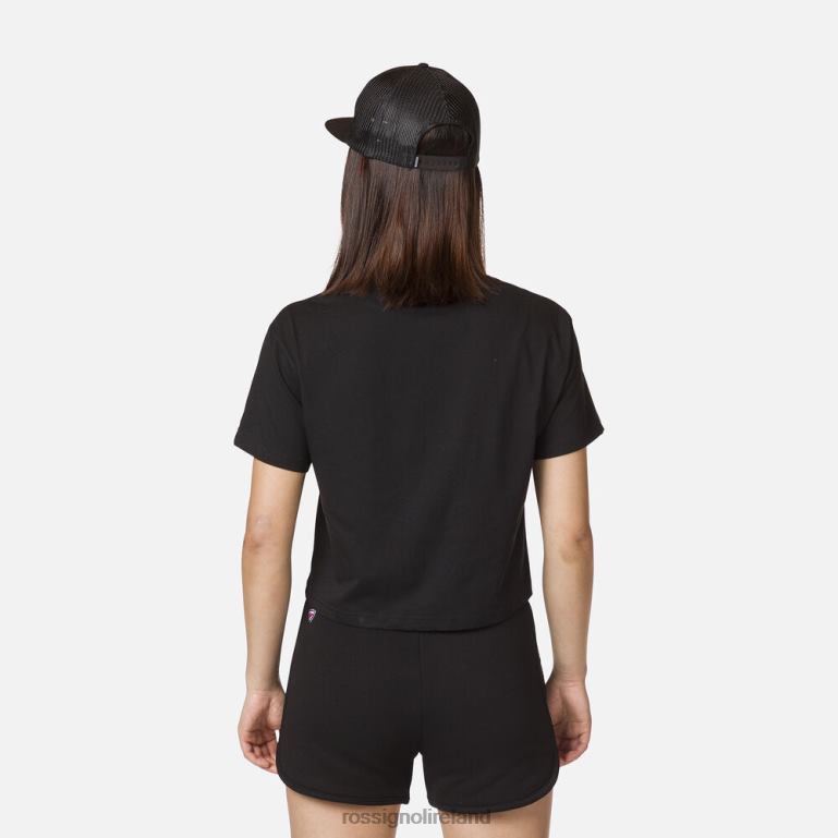 Rossignol Tops Women Crop Tee Black 62R6R856