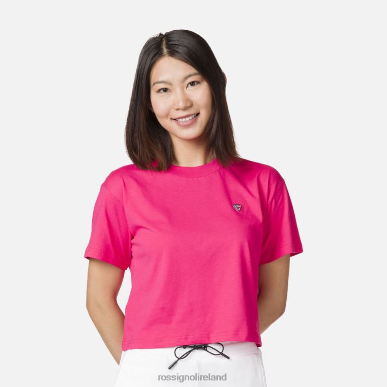 Rossignol Tops Women Crop Tee Candypink 62R6R739