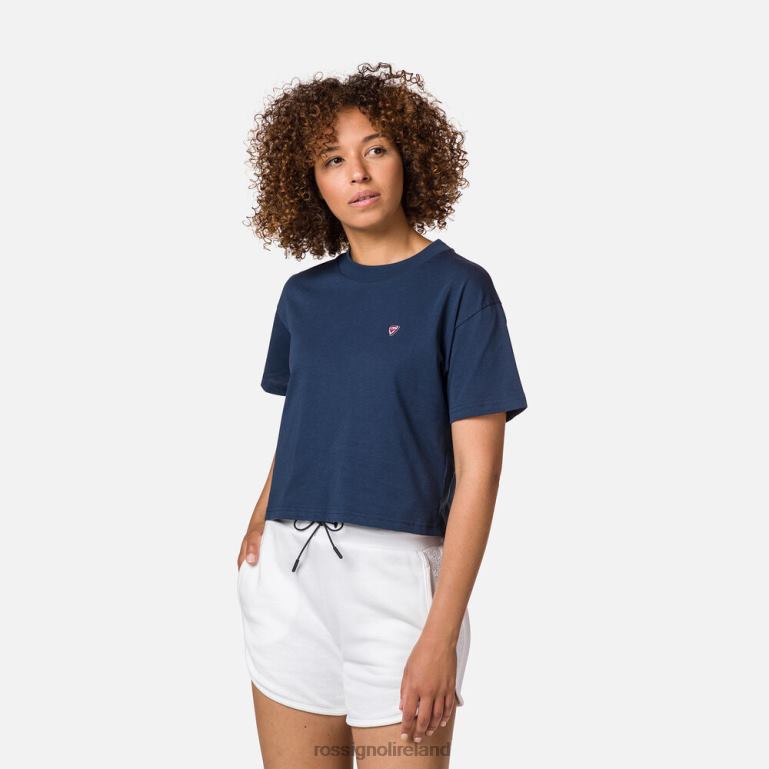 Rossignol Tops Women Crop Tee Darknavy 62R6R919