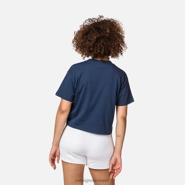 Rossignol Tops Women Crop Tee Darknavy 62R6R919