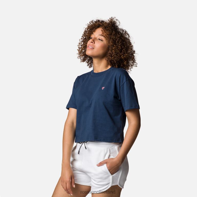 Rossignol Tops Women Crop Tee Darknavy 62R6R919