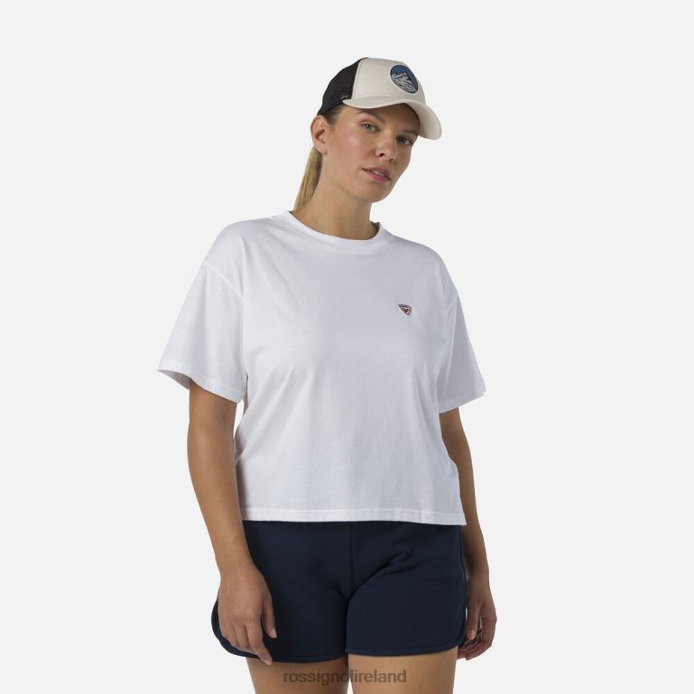 Rossignol Tops Women Crop Tee White 62R6R716