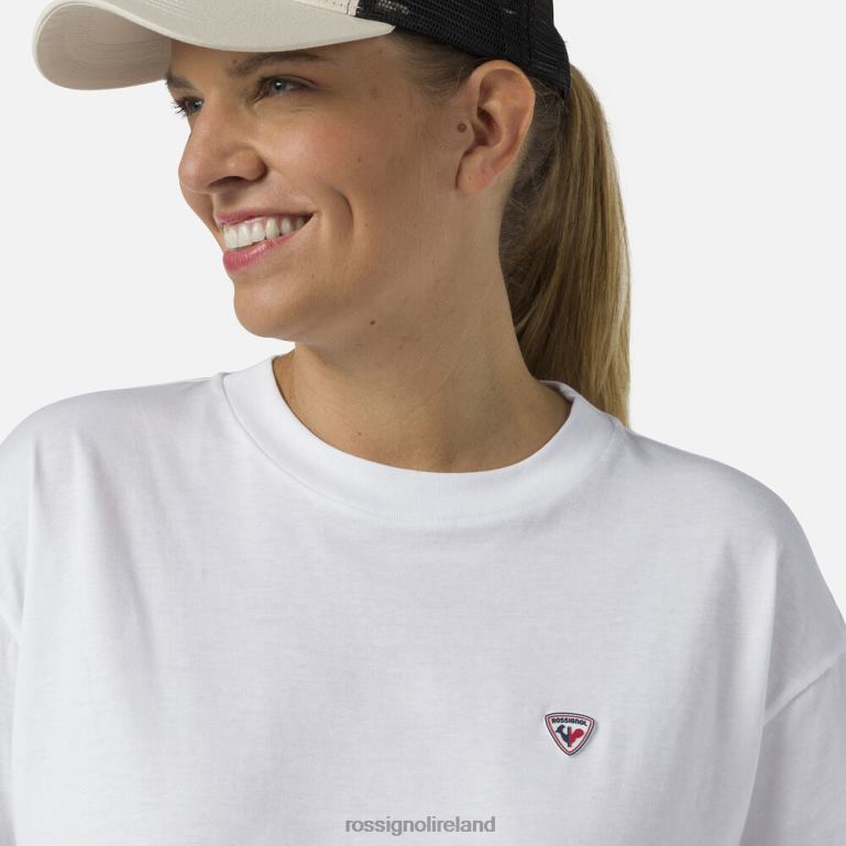 Rossignol Tops Women Crop Tee White 62R6R716