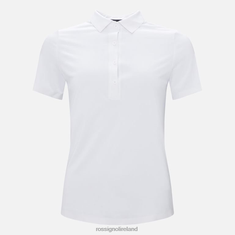 Rossignol Tops Women Lightweight Breathable Polo Shirt White 62R6R706