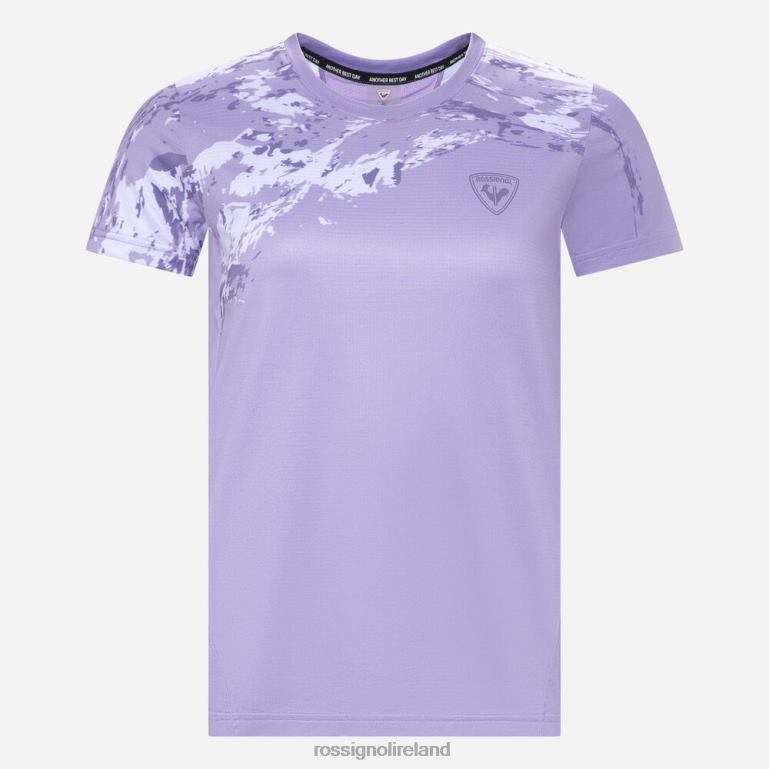 Rossignol Tops Women Lightweight Tee Lavender Grey 62R6R764