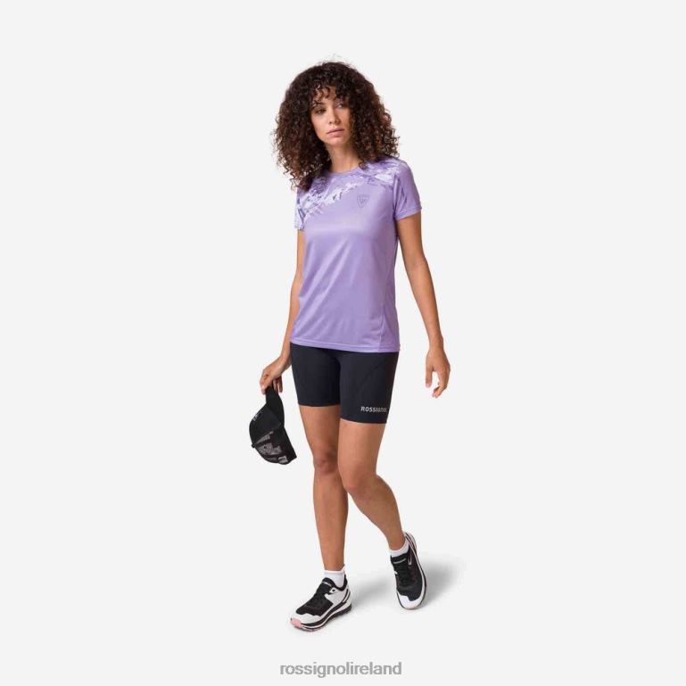 Rossignol Tops Women Lightweight Tee Lavender Grey 62R6R764