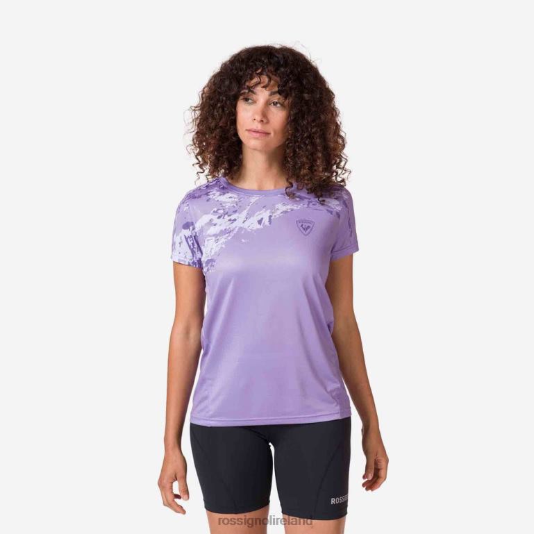 Rossignol Tops Women Lightweight Tee Lavender Grey 62R6R764