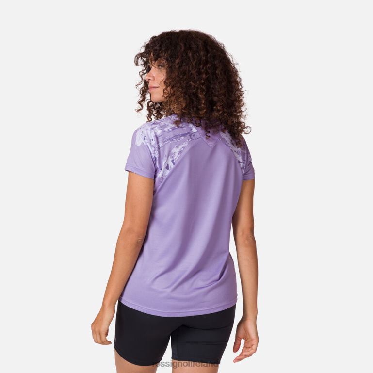 Rossignol Tops Women Lightweight Tee Lavender Grey 62R6R764