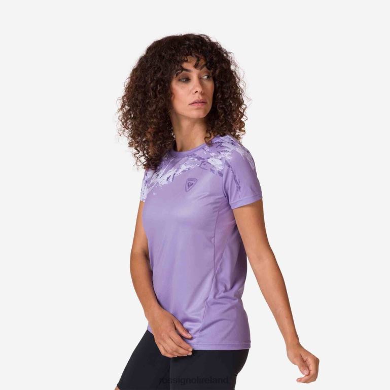 Rossignol Tops Women Lightweight Tee Lavender Grey 62R6R764