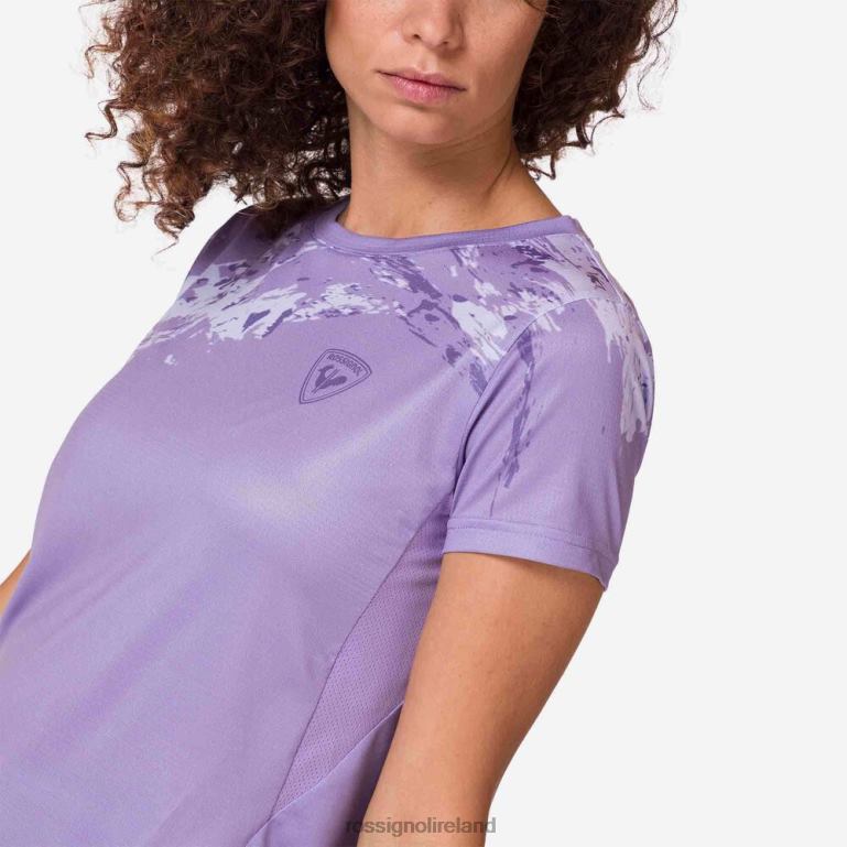 Rossignol Tops Women Lightweight Tee Lavender Grey 62R6R764