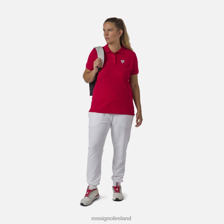 Rossignol Tops Women Logo Polo Carmin 62R6R900