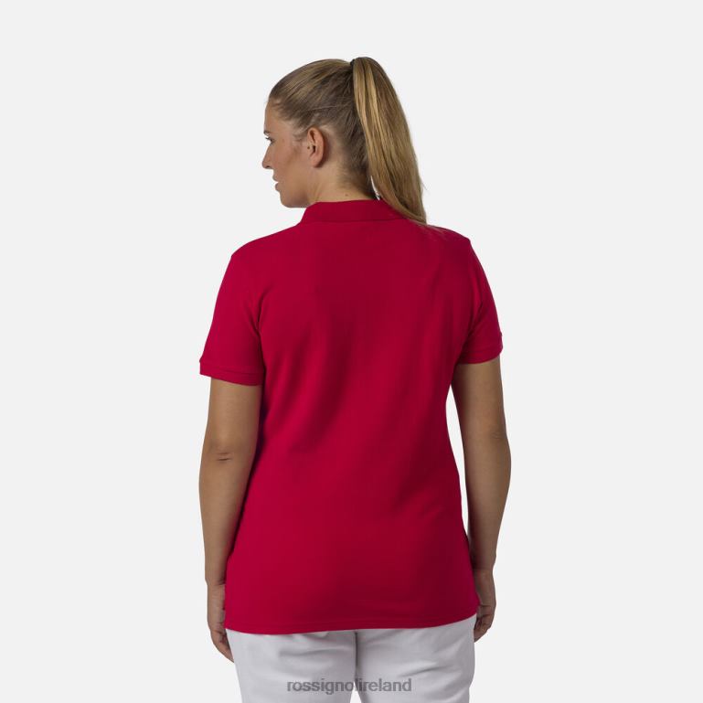 Rossignol Tops Women Logo Polo Carmin 62R6R900