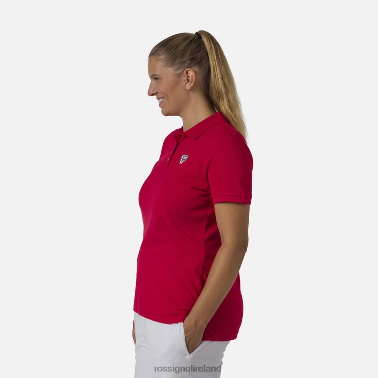Rossignol Tops Women Logo Polo Carmin 62R6R900