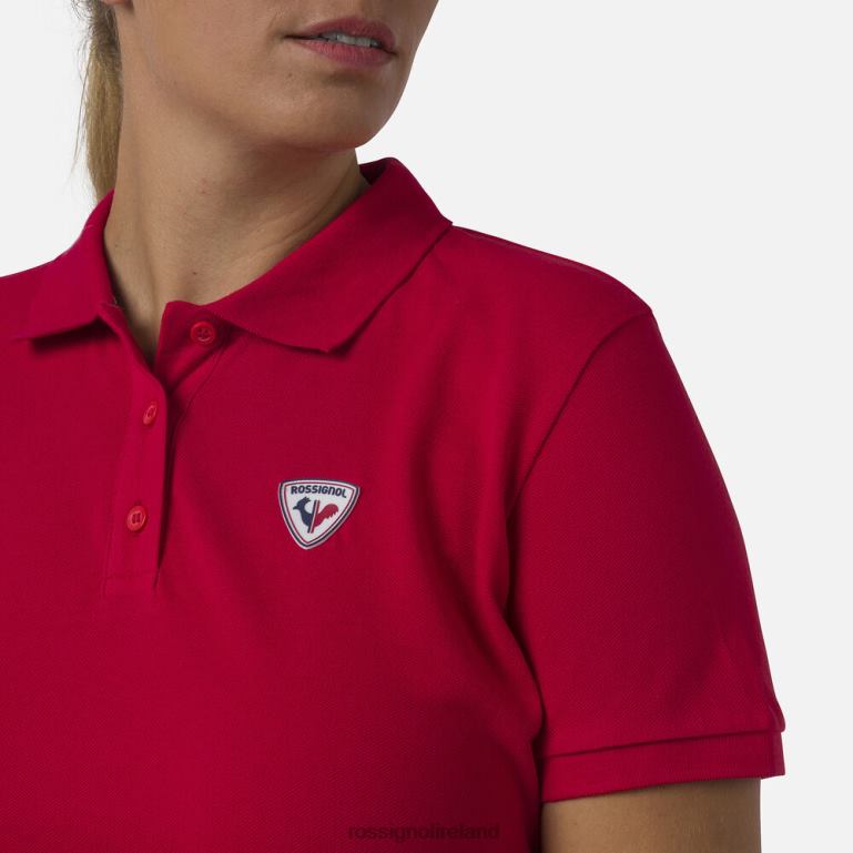 Rossignol Tops Women Logo Polo Carmin 62R6R900