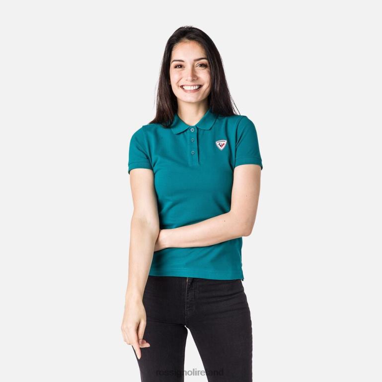 Rossignol Tops Women Logo Polo Darkemerald 62R6R989