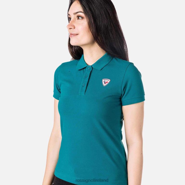 Rossignol Tops Women Logo Polo Darkemerald 62R6R989