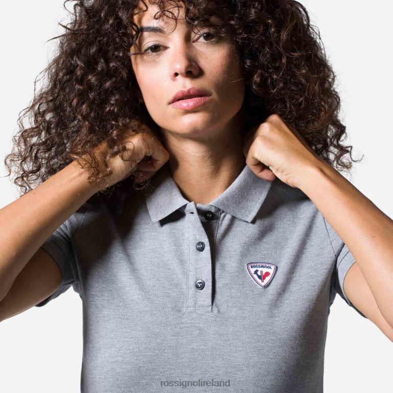 Rossignol Tops Women Logo Polo Heathergrey 62R6R914