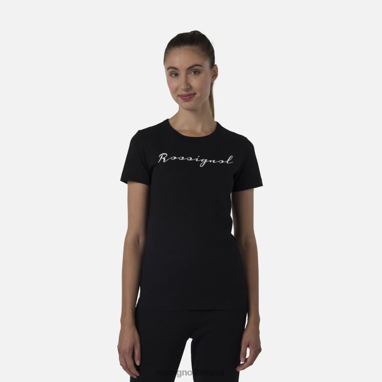 Rossignol Tops Women Logo Tee Black 62R6R700