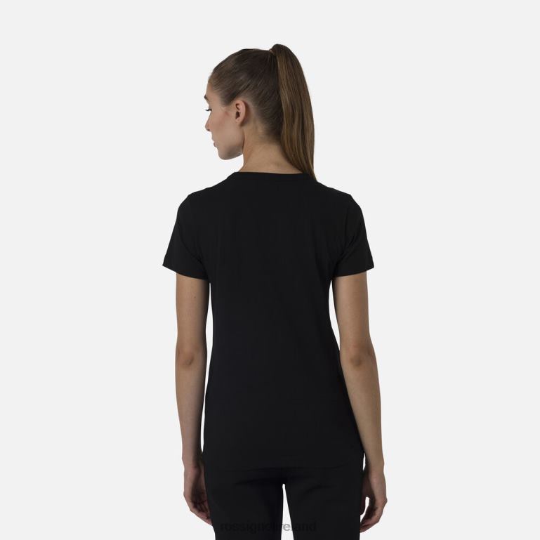 Rossignol Tops Women Logo Tee Black 62R6R700