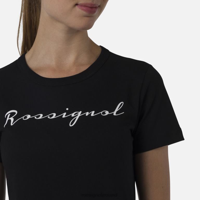 Rossignol Tops Women Logo Tee Black 62R6R700