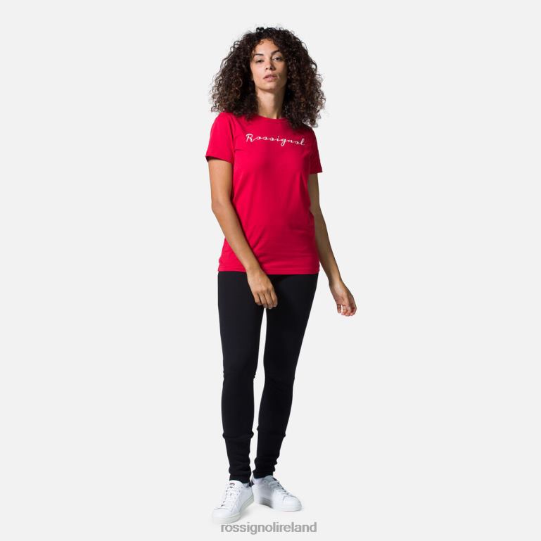 Rossignol Tops Women Logo Tee Carmin 62R6R933
