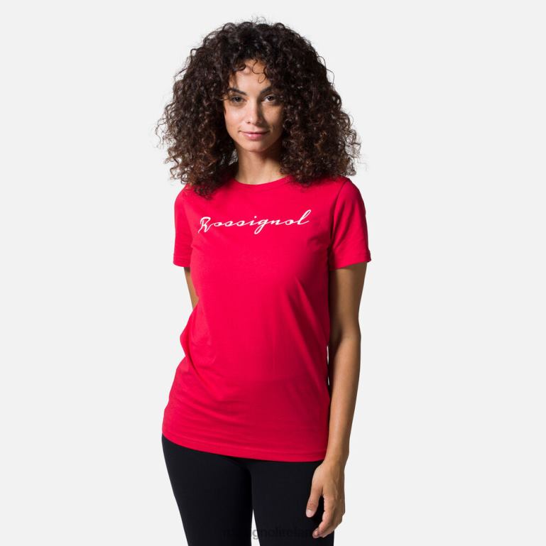 Rossignol Tops Women Logo Tee Carmin 62R6R933