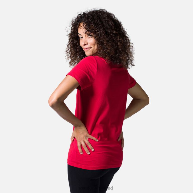 Rossignol Tops Women Logo Tee Carmin 62R6R933
