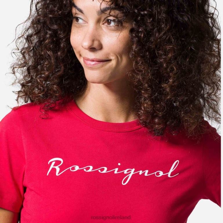Rossignol Tops Women Logo Tee Carmin 62R6R933