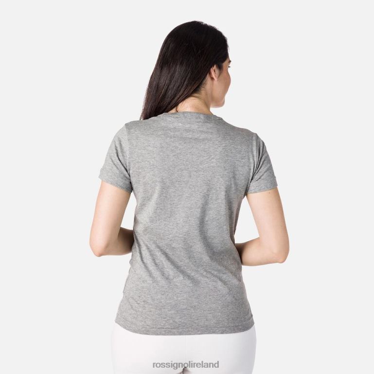 Rossignol Tops Women Logo Tee Heathergrey 62R6R831