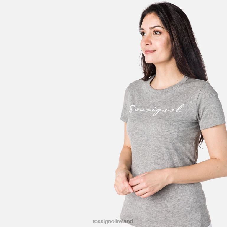 Rossignol Tops Women Logo Tee Heathergrey 62R6R831