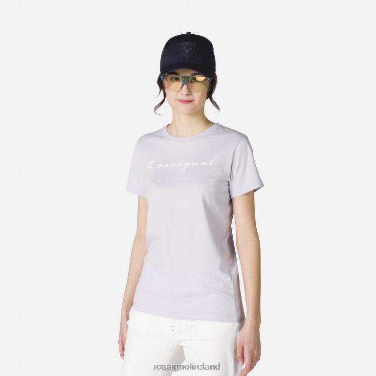 Rossignol Tops Women Logo Tee Lavendergrey 62R6R896
