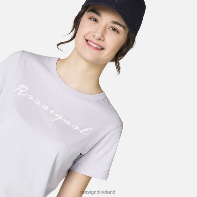 Rossignol Tops Women Logo Tee Lavendergrey 62R6R896