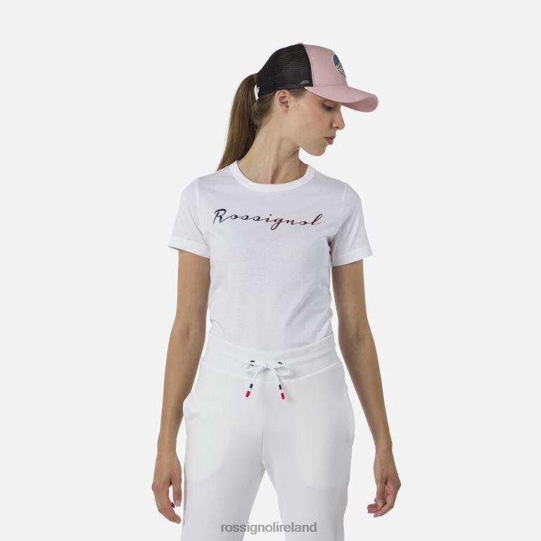 Rossignol Tops Women Logo Tee White 62R6R694