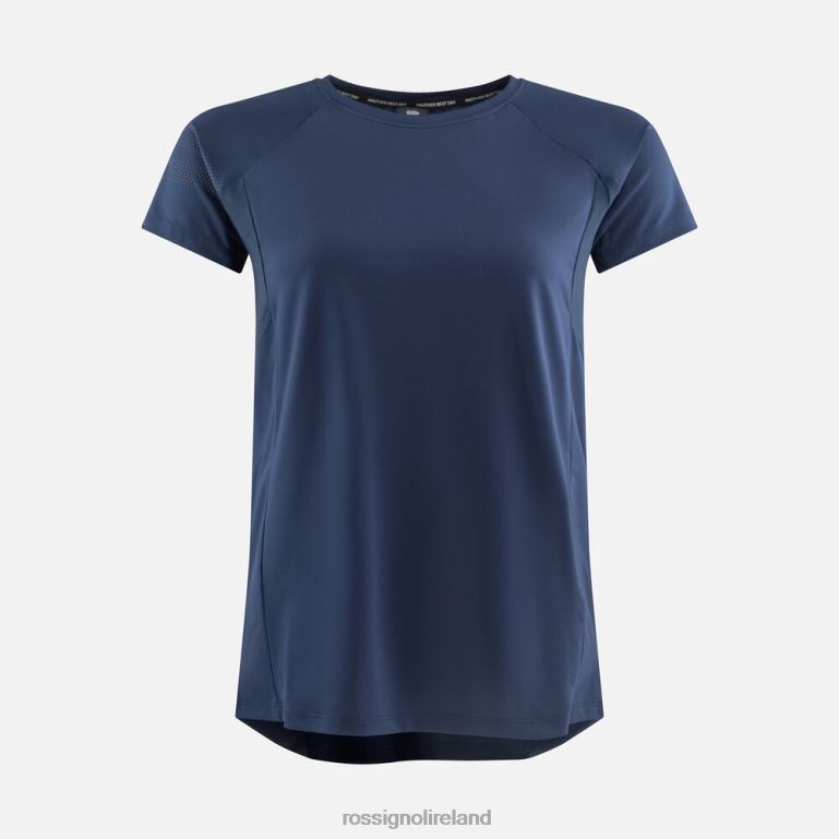 Rossignol Tops Women Short Sleeve Jersey Relaxed Fit Dark Navy 62R6R853