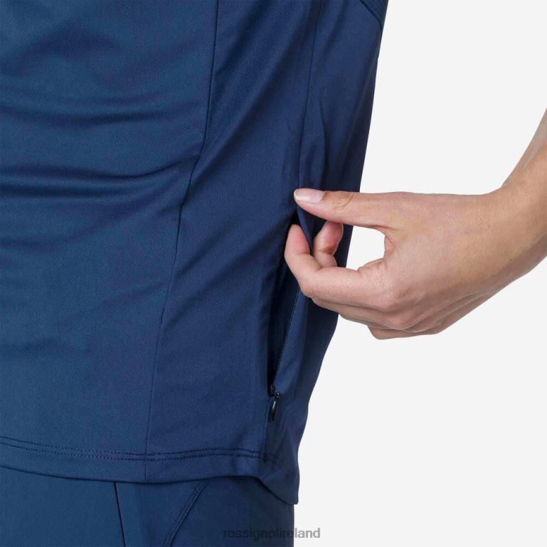 Rossignol Tops Women Short Sleeve Jersey Relaxed Fit Dark Navy 62R6R853