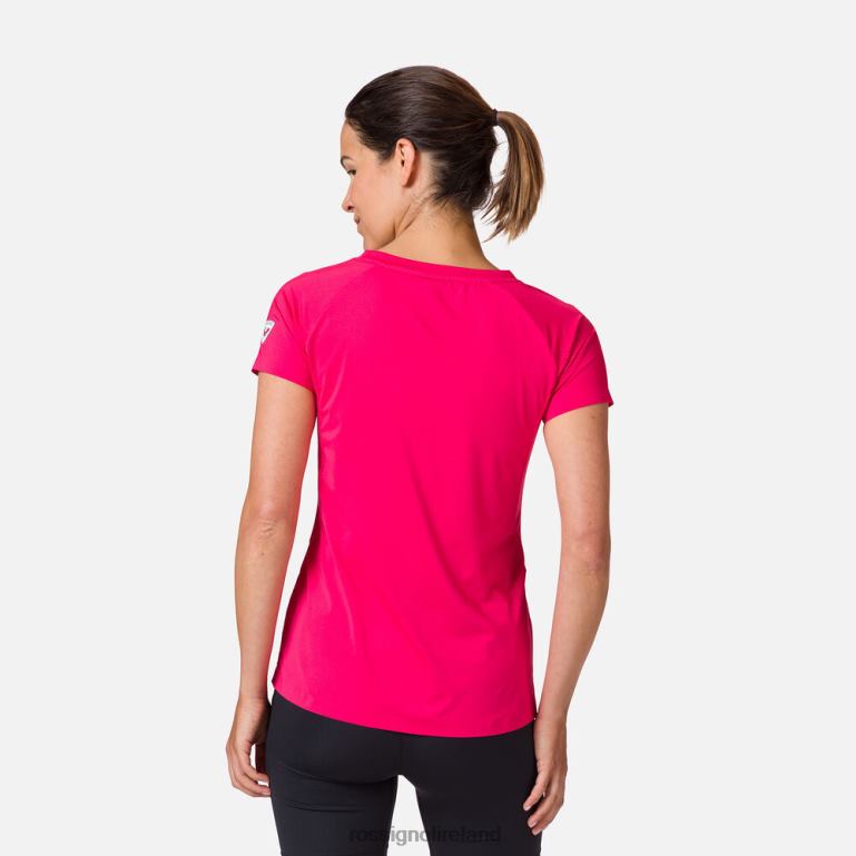 Rossignol Tops Women Tech Tee Candypink 62R6R950