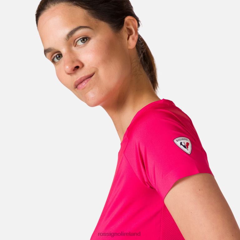 Rossignol Tops Women Tech Tee Candypink 62R6R950